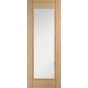 Carini Oak Clear Glazed 1 Light Pre-Finished Internal Door