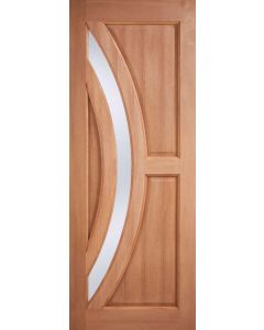 Harrow Hardwood Frosted Double Glazed External Door