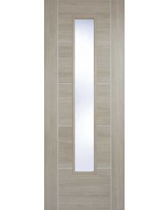 Vancouver Light Grey Laminate Clear Glazed Internal Door