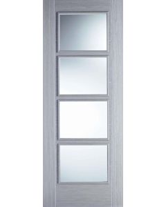 Vancouver Light Grey Clear Glazed Internal Door