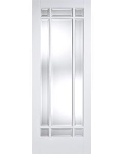 Manhattan White Primed Bevel Glazed Internal Door