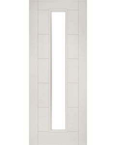 Seville White Primed Clear Glazed Internal Fire Door FD30