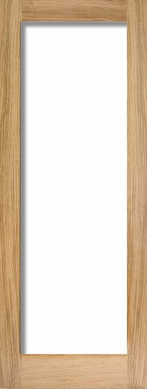 Pattern 10 Oak With Clear Glass Internal Door