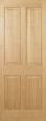 Regency Oak 4 Panel Pre-Finished Internal Door (FD30)
