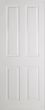 Canterbury Moulded Grained White Prefinished Painted Door Internal Doors