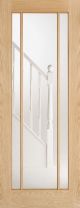 Lincoln Oak Clear Glazed Internal Door