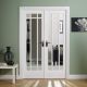 W4 Manhattan White Painted Bevelled Glazed Room Dividers