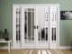 W6 Manhattan White Painted Bevelled Glazed Room Dividers