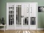 W8 Manhattan White Painted Bevelled Glazed Room Dividers